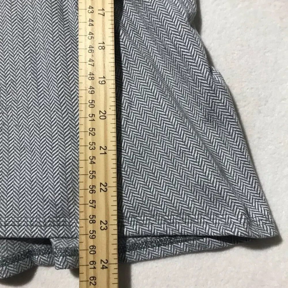 Lululemon womens 4 Kanto catch me 1/2 zip heathered herringbone white slate top